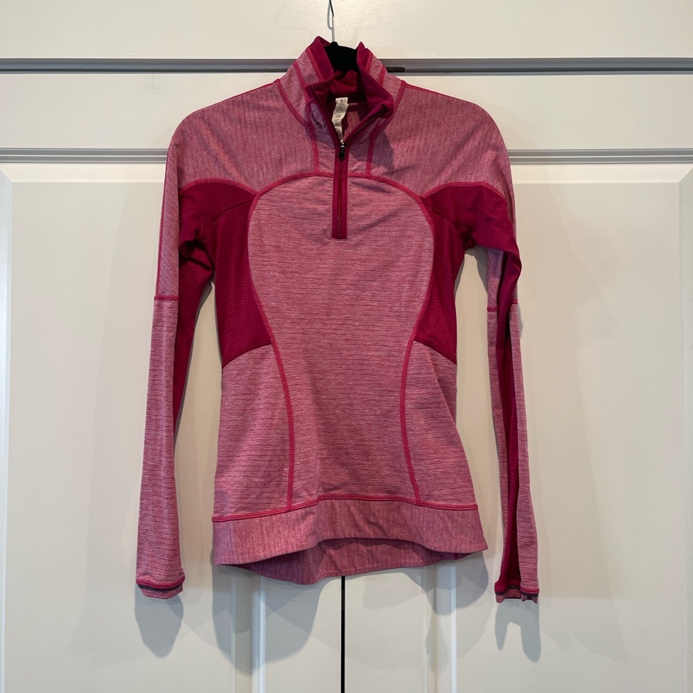 Lululemon Quarter Zip Raspberry Pink Size 4